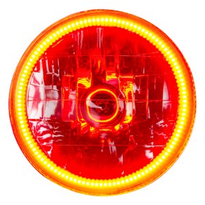 Jeep Wrangler TJ Headlight Halo Kits - ORACLE Lighting - Pre-Assembled LED SMD Halos - Amber - `97-`06